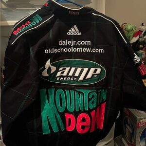 Vintage Dale Earnthart Jr racing mt dew jacket size small
